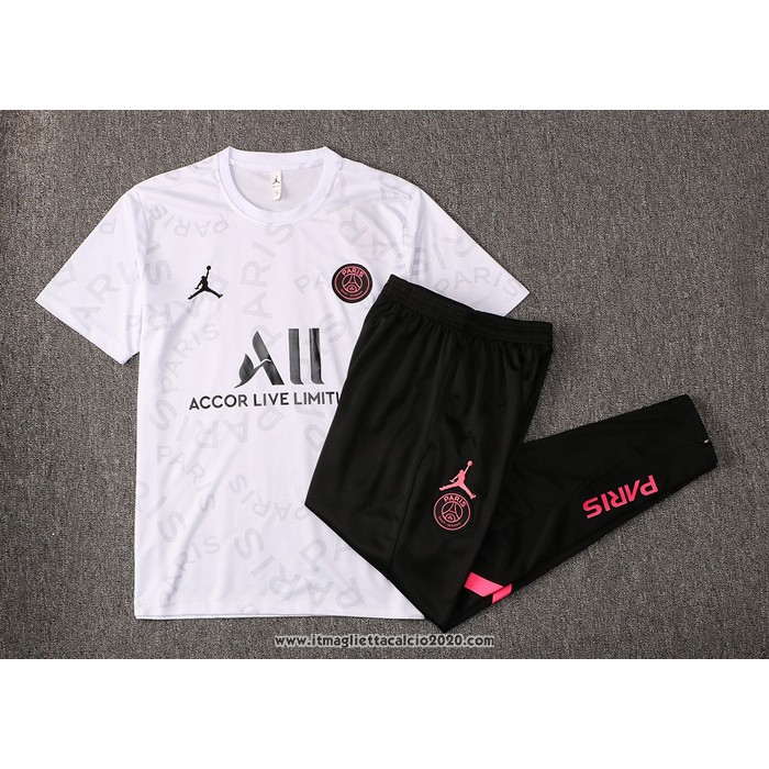 Tuta da Track Paris Saint-Germain Jordan Manica Corta 2021 2022 Bianco
